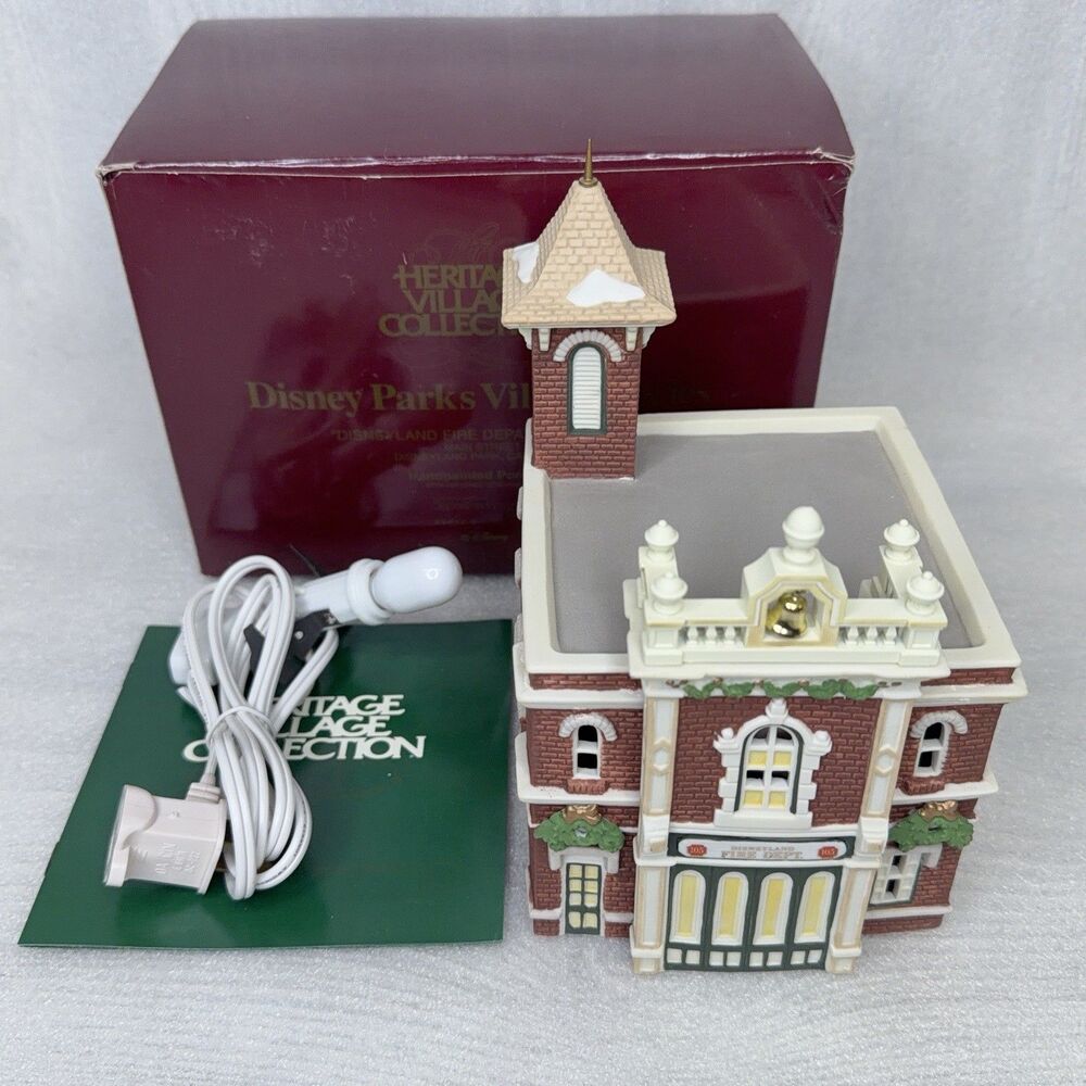 Department 56 Disney Parks Village Series Disneyland Fire Department 105 #5352-0